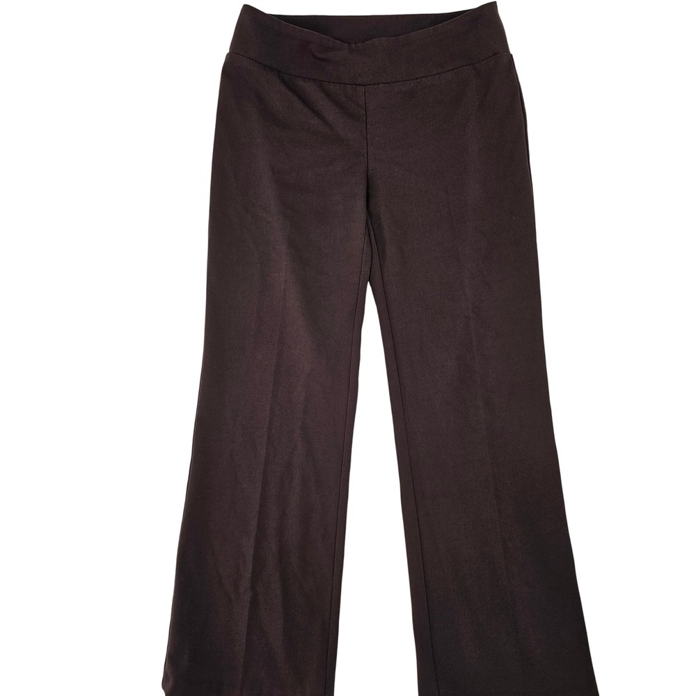Tribal Womens Size 4 Brown Pull On Straight Leg Dress Pants Made In Canada